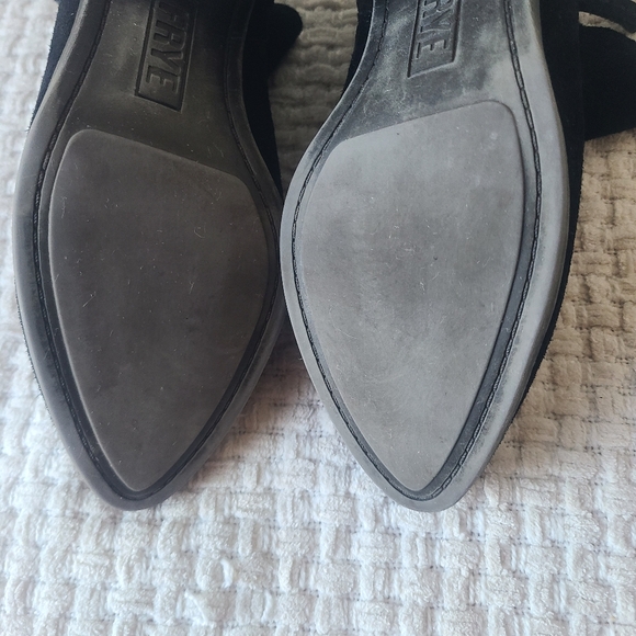 FRYE Black Suede Ankle Boots Women's Size 8.5 - Picture 14 of 15